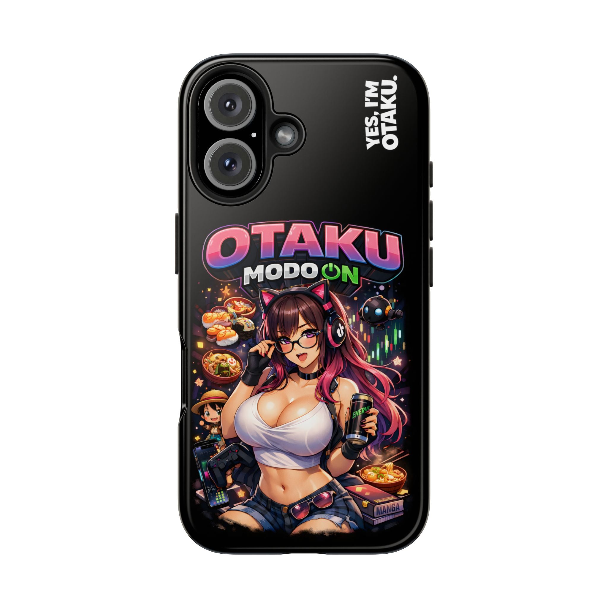 Otaku Mode On Anime Girl Tough Phone Case — “Yes, I’m Otaku” Design