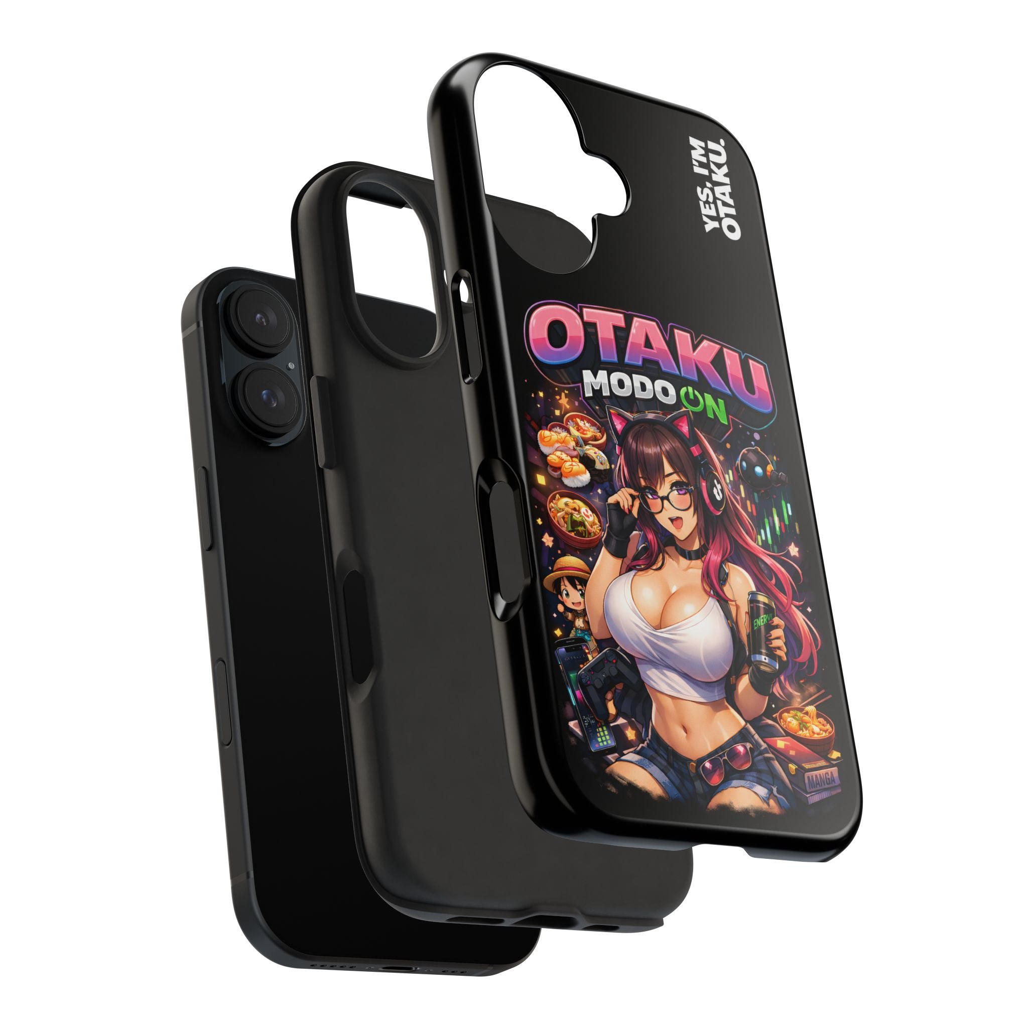 Otaku Mode On Anime Girl Tough Phone Case — “Yes, I’m Otaku” Design