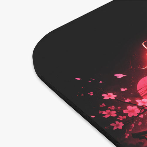 Born for Anime Rectangle Mouse Pad — Neon Otaku Gaming Desk Mat