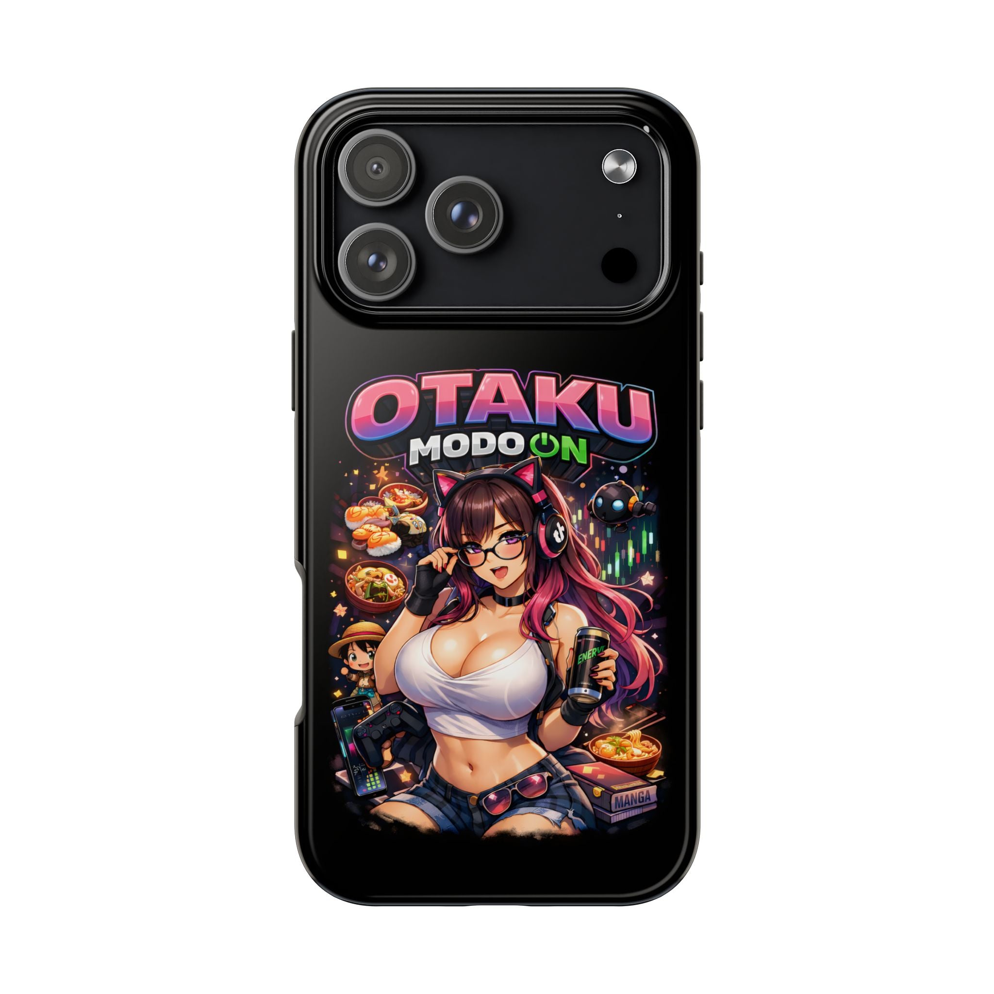 Otaku Mode On Anime Girl Tough Phone Case — “Yes, I’m Otaku” Design
