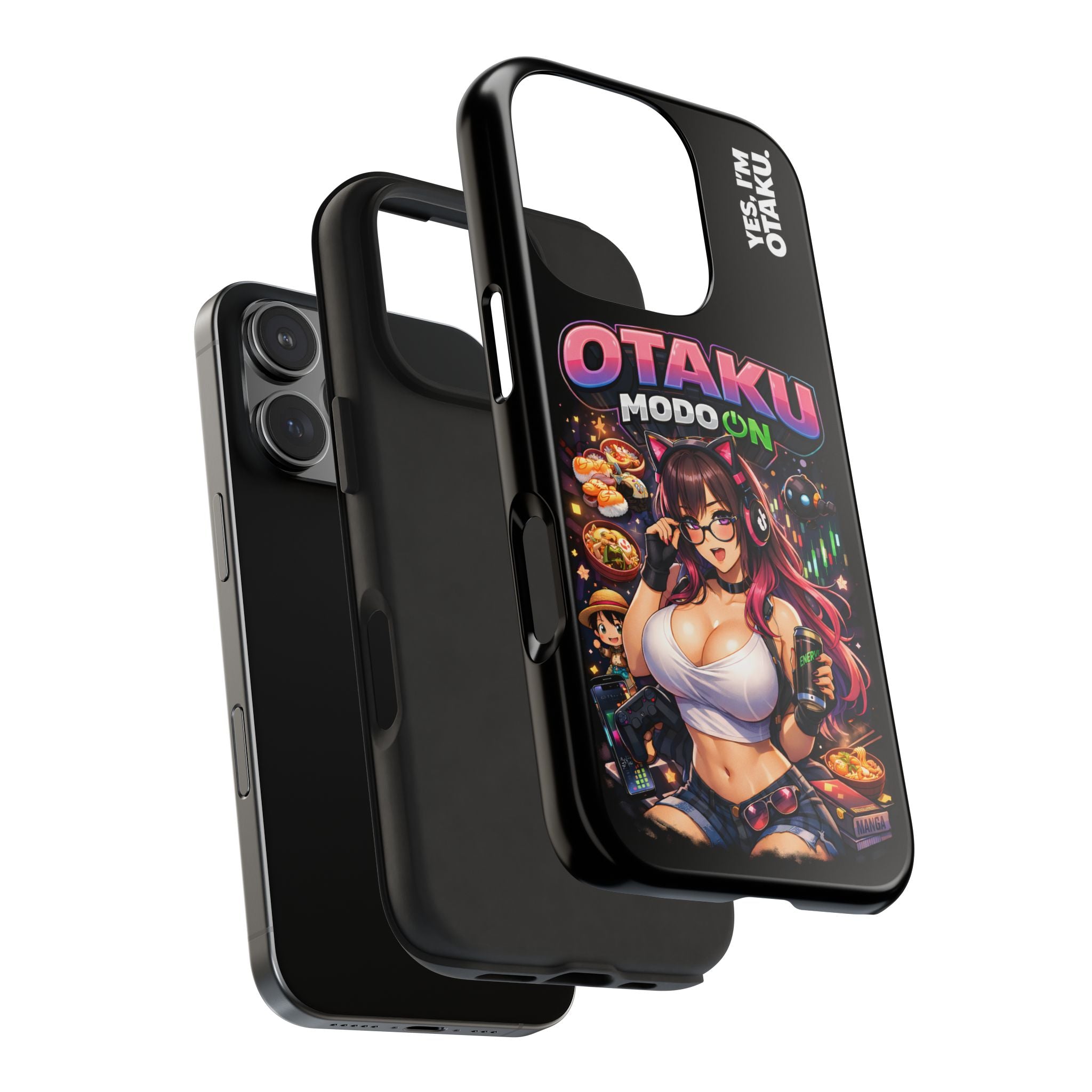 Otaku Mode On Anime Girl Tough Phone Case — “Yes, I’m Otaku” Design